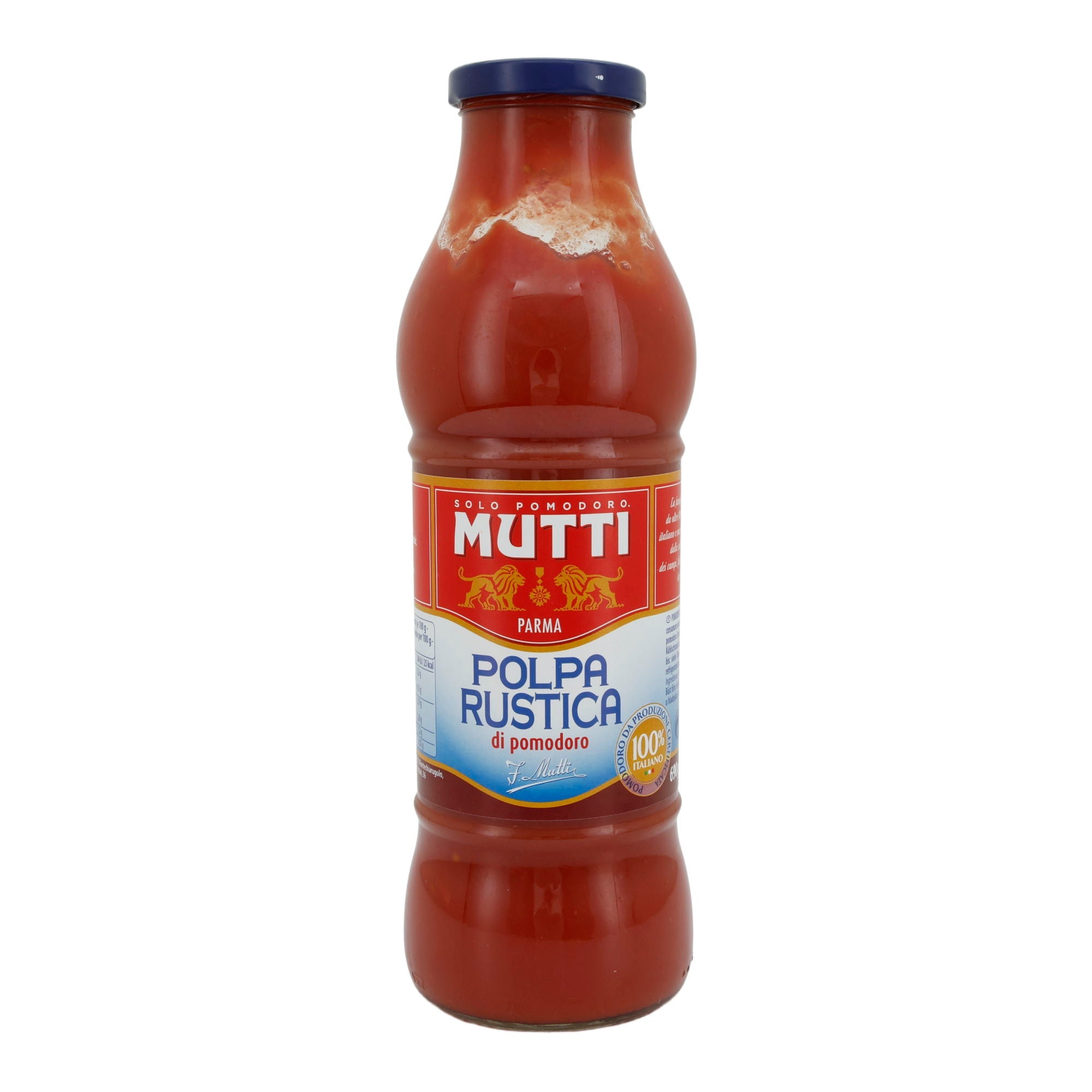 Tomatenmark-Pulpe Mutti | Polpa Rustica di Pomodoro | Hochwertig, authentische Saucen | 690 g MUTTI
